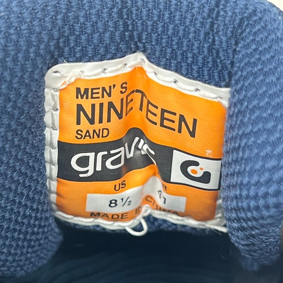 Gravis Nineteen Sneakers Men's 8.5 Brown Suede Navy Laces Skate Style VTG NIB - Picture 9 of 16